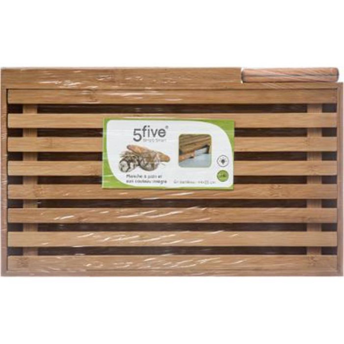 FIVE Set Planche à Pain & Couteau  Bambou  44cm Naturel