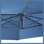 GARDENSTAR Parasol déporté Octogonale   - Aluminium et polyester - 3x4,20m - Bleu orage