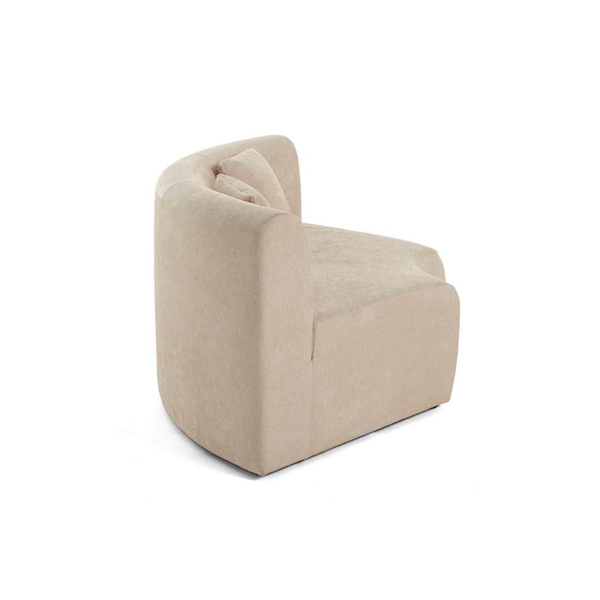 LISA DESIGN Ikare - module d'assise d'angle réversible - en tissu