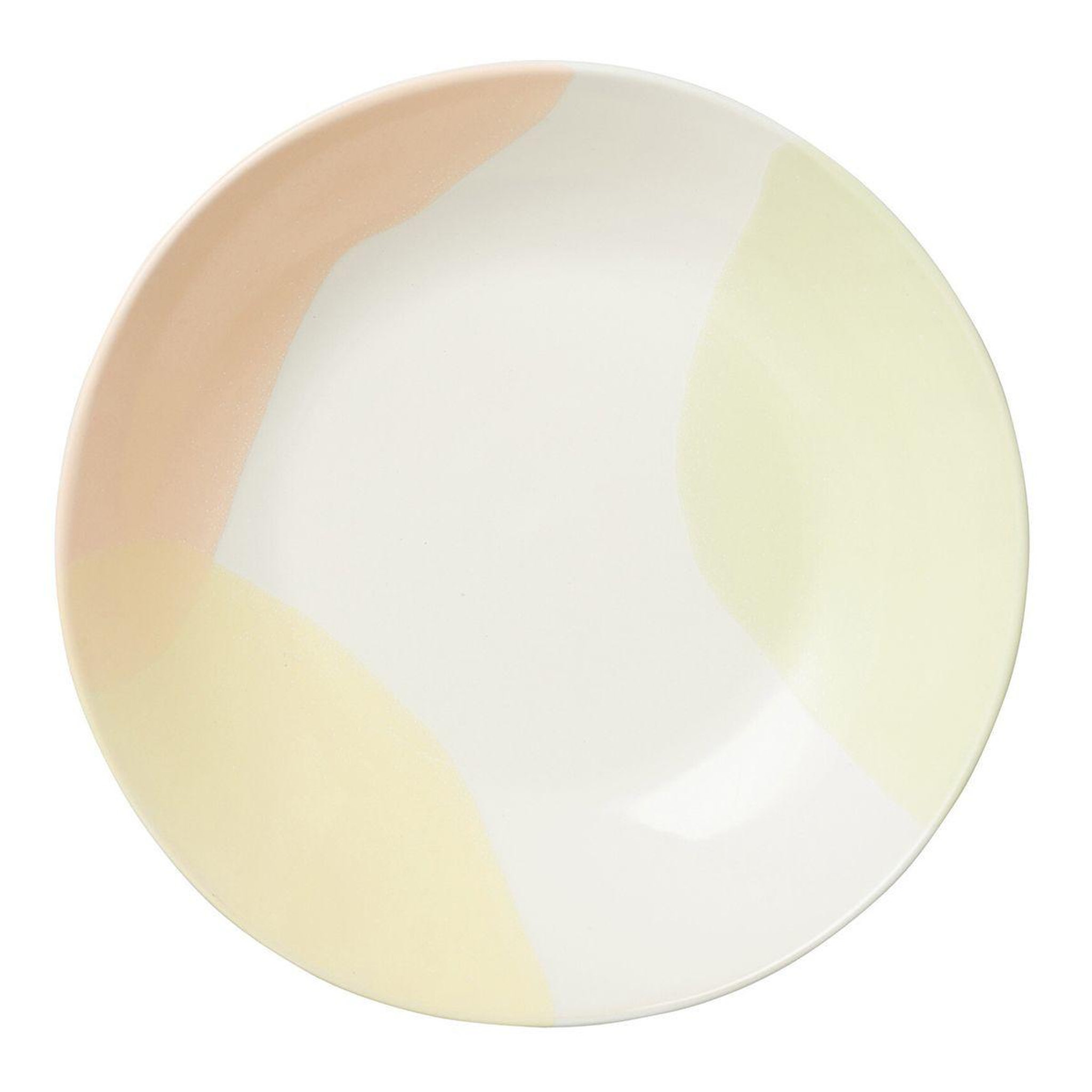 Voir la diapositive 1 : J-LINE Assiette Creuse en Porcelaine  Médila  27cm Multicolore