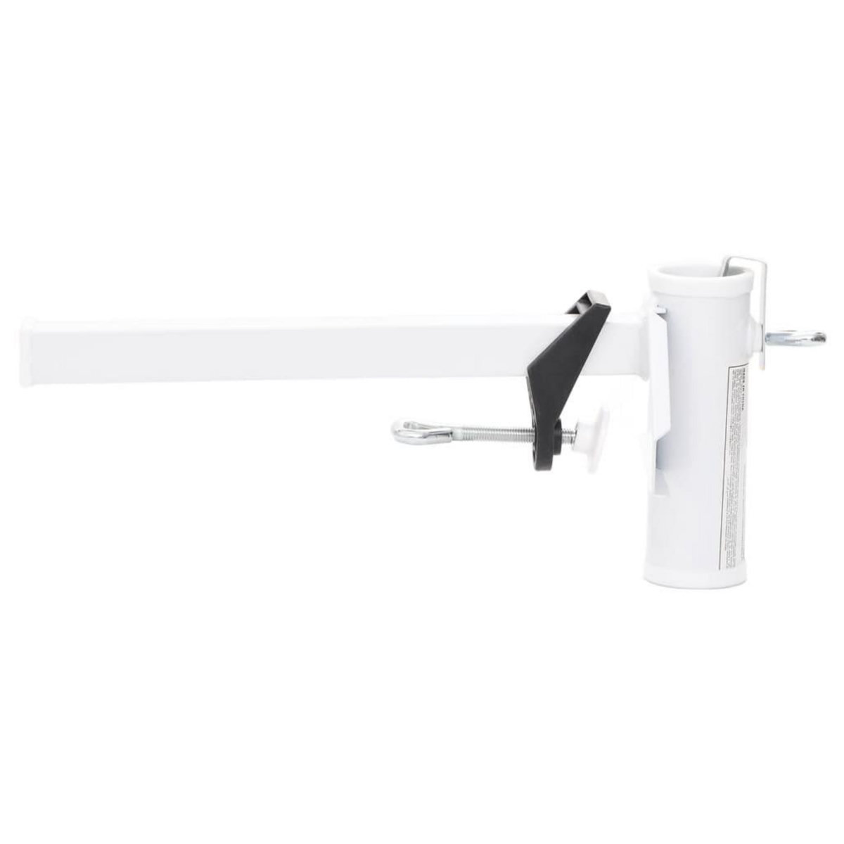 VIDAXL Pince a parasol pour balcon blanc 38 mm acier
