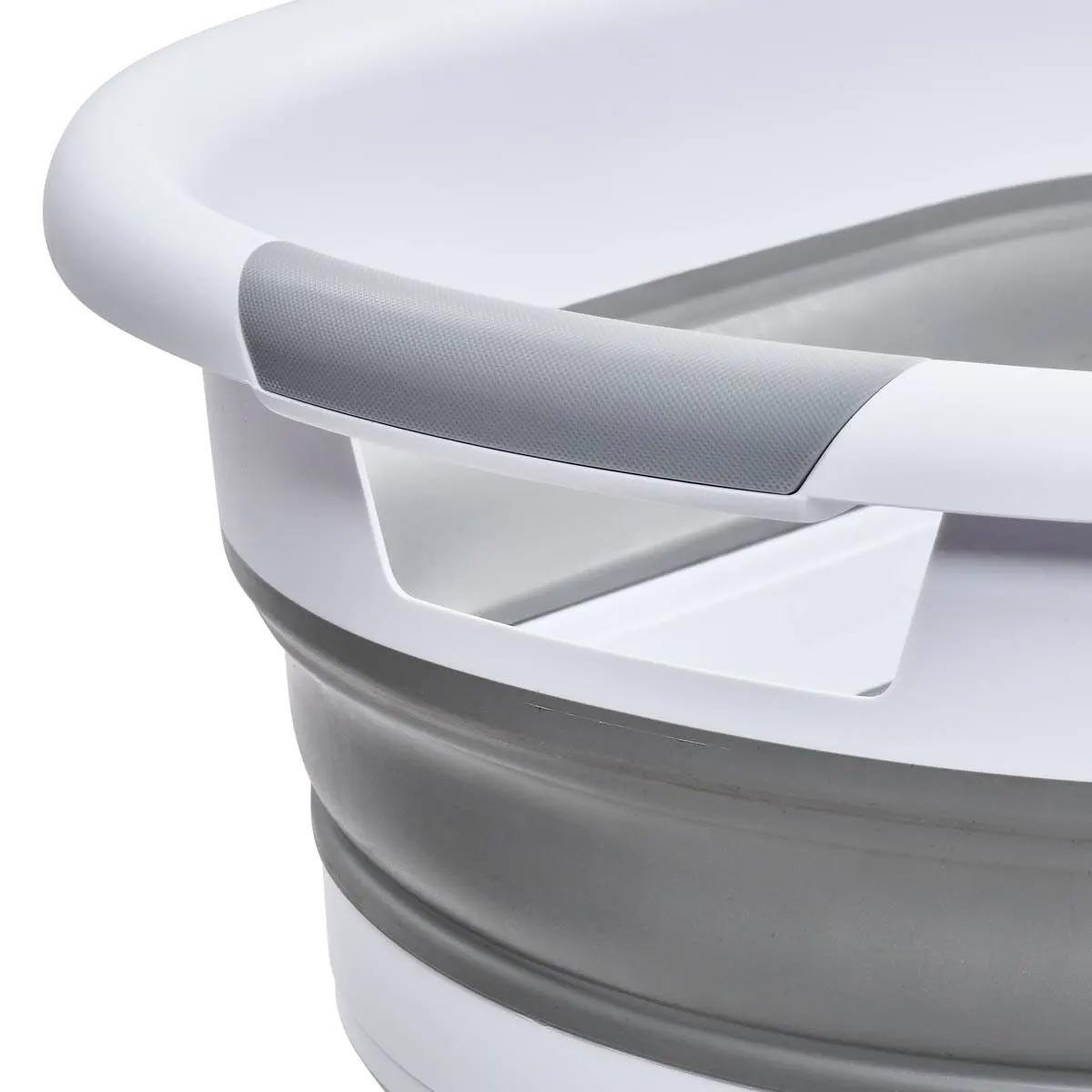 Voir la diapositive 6 : FIVE Corbeille à linge  rétractable  21l blanc & gris