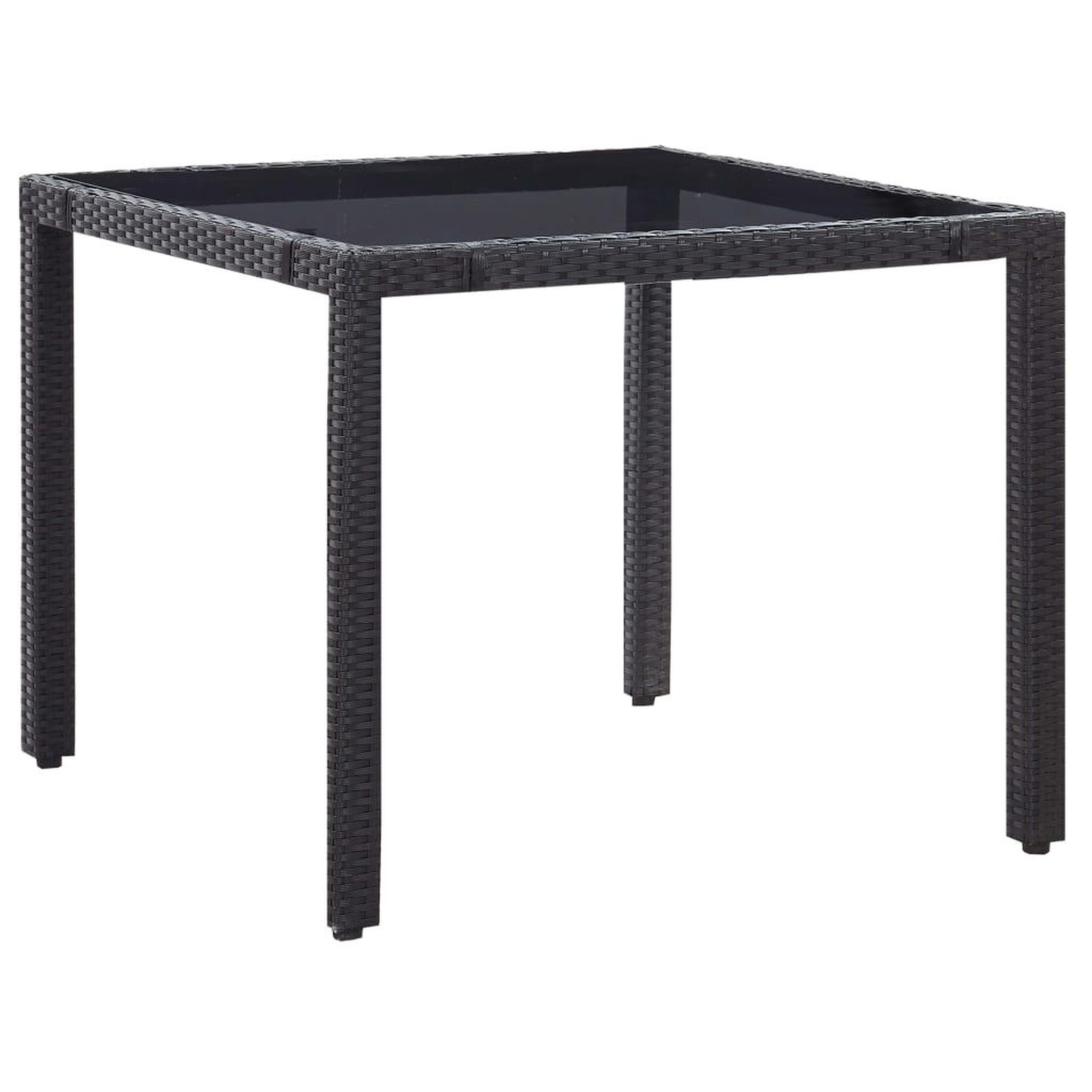 Voir la diapositive 3 : VIDAXL Ensemble a manger d'exterieur 5 pcs Resine tressee Noir