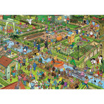 Jumbo Puzzle 1000 pièces  : Jan Van Haasteren : Le jardin de légumes