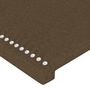 Voir la diapositive 5 : VIDAXL Tete de lit a LED Marron fonce 103x16x118/128 cm Tissu