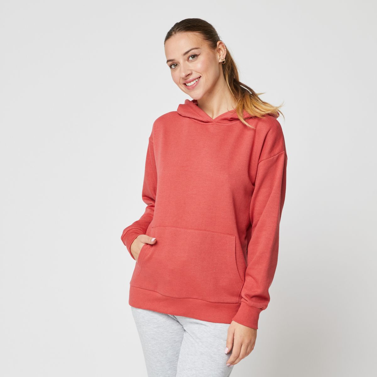INEXTENSO Sweat à capuche femme