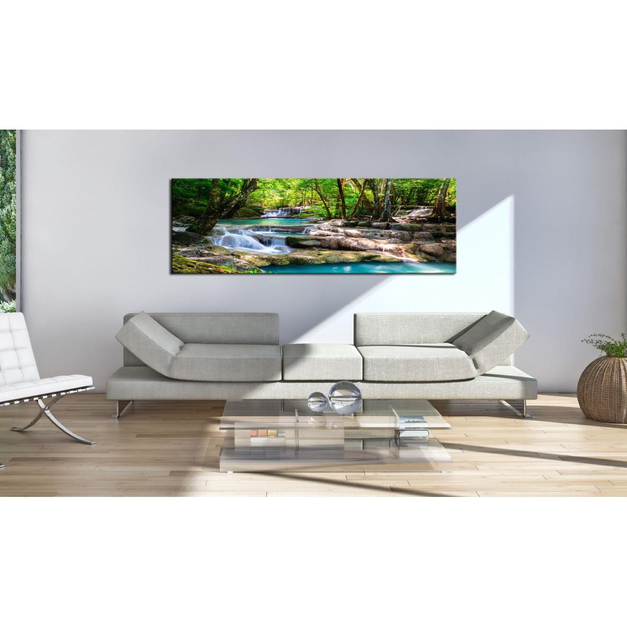 Voir la diapositive 2 : Paris Prix Tableau Imprimé  Nature : Forest Waterfall