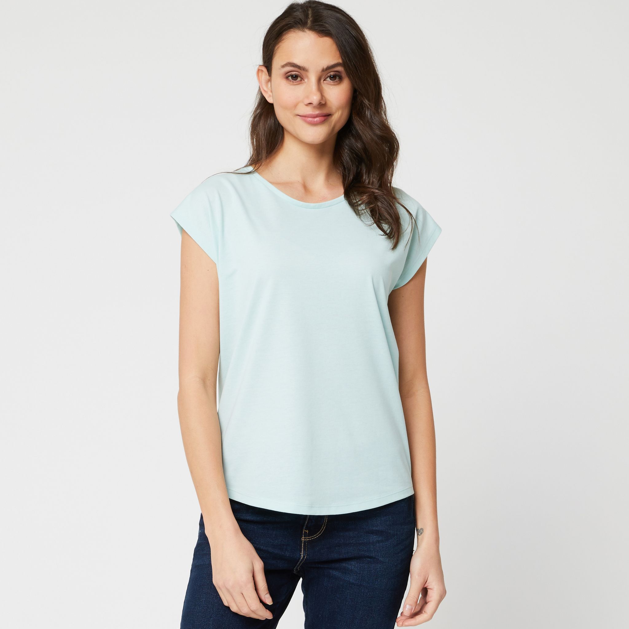 Grand T-shirt Vert J.CREW - Coupe Girlfriend - 100% Coton - Taille L - AJ089