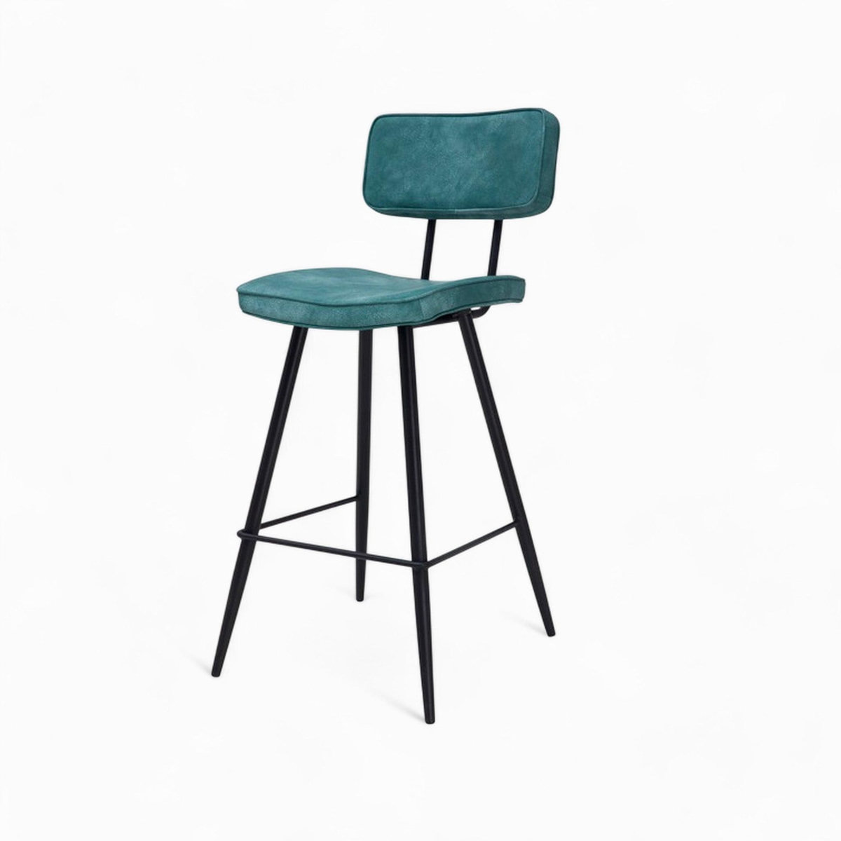 MAISON PAVANE Pack 4 chaises pour îlot central bleues et jaunes 66 cm-Texas