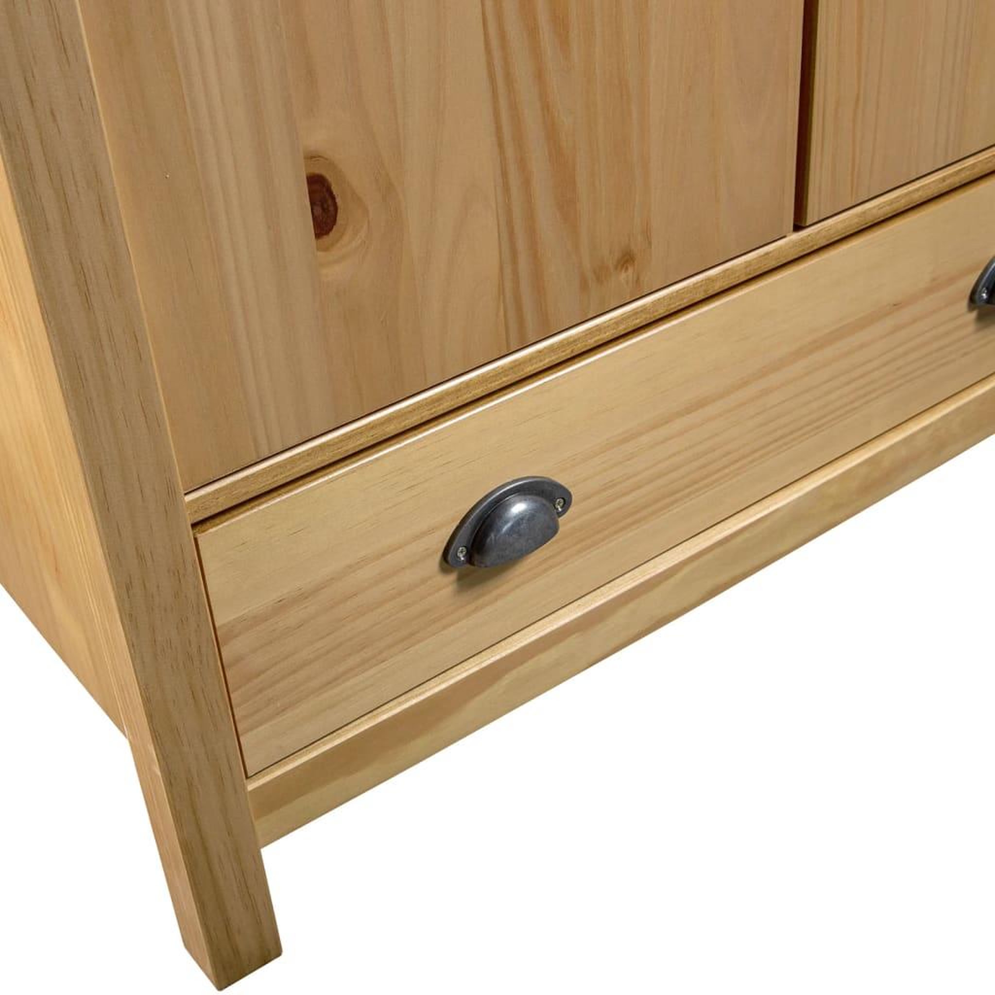 Voir la diapositive 4 : VIDAXL Garde-robe a 2 portes Hill 89x50x170 cm Bois de pin solide