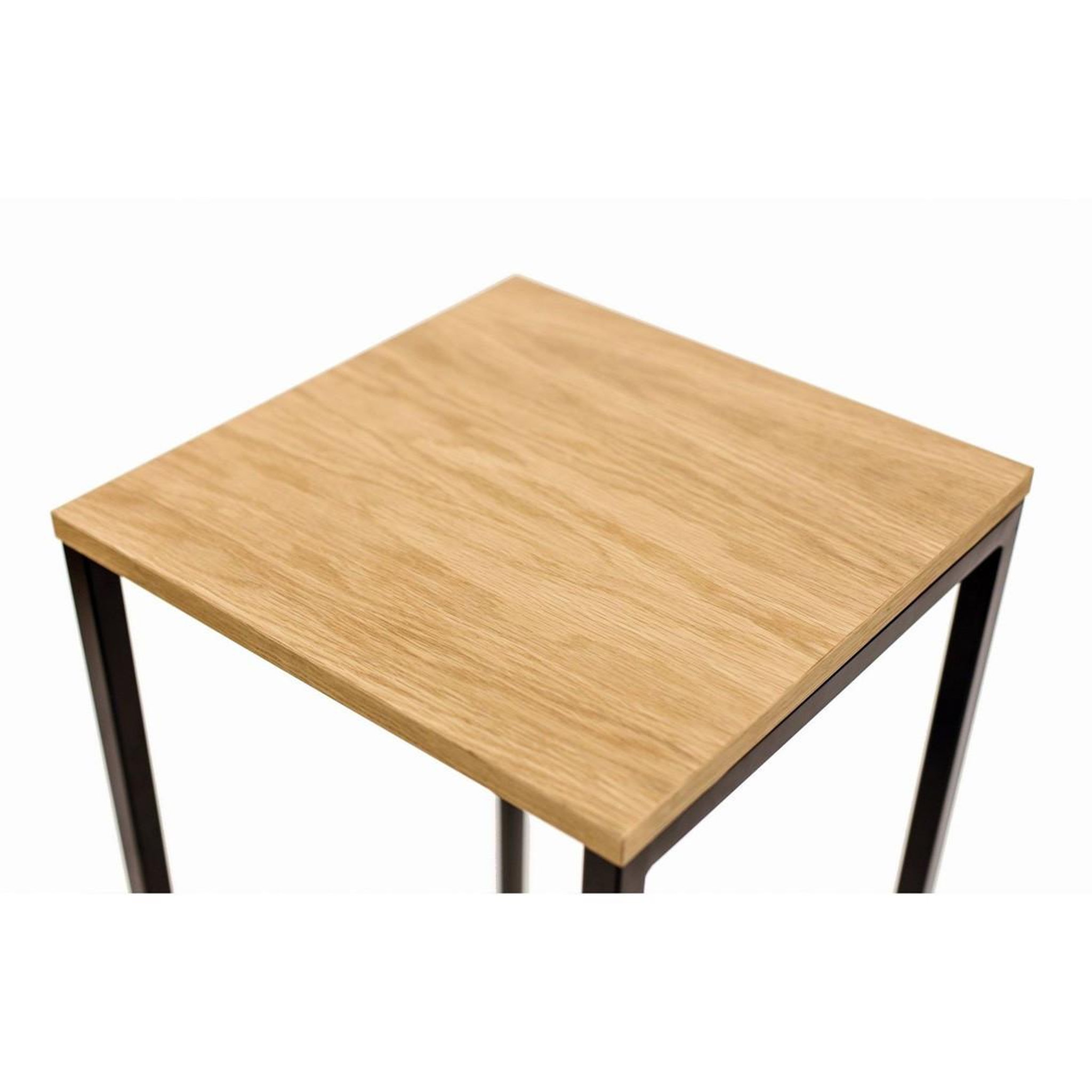 Voir la diapositive 2 : Paris Prix Lot de 2 tabourets design  frame  65cm chêne & noir