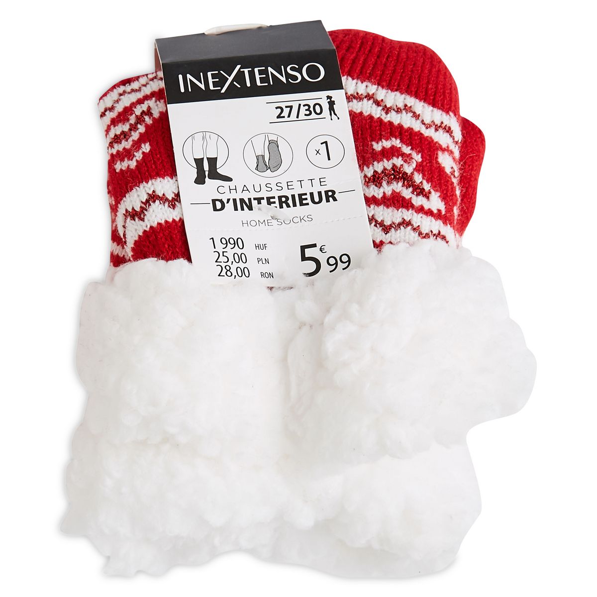 INEXTENSO Chaussettes de noël anti dérapantes fille
