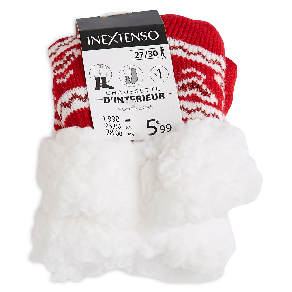 INEXTENSO Chaussettes de noël anti dérapantes fille