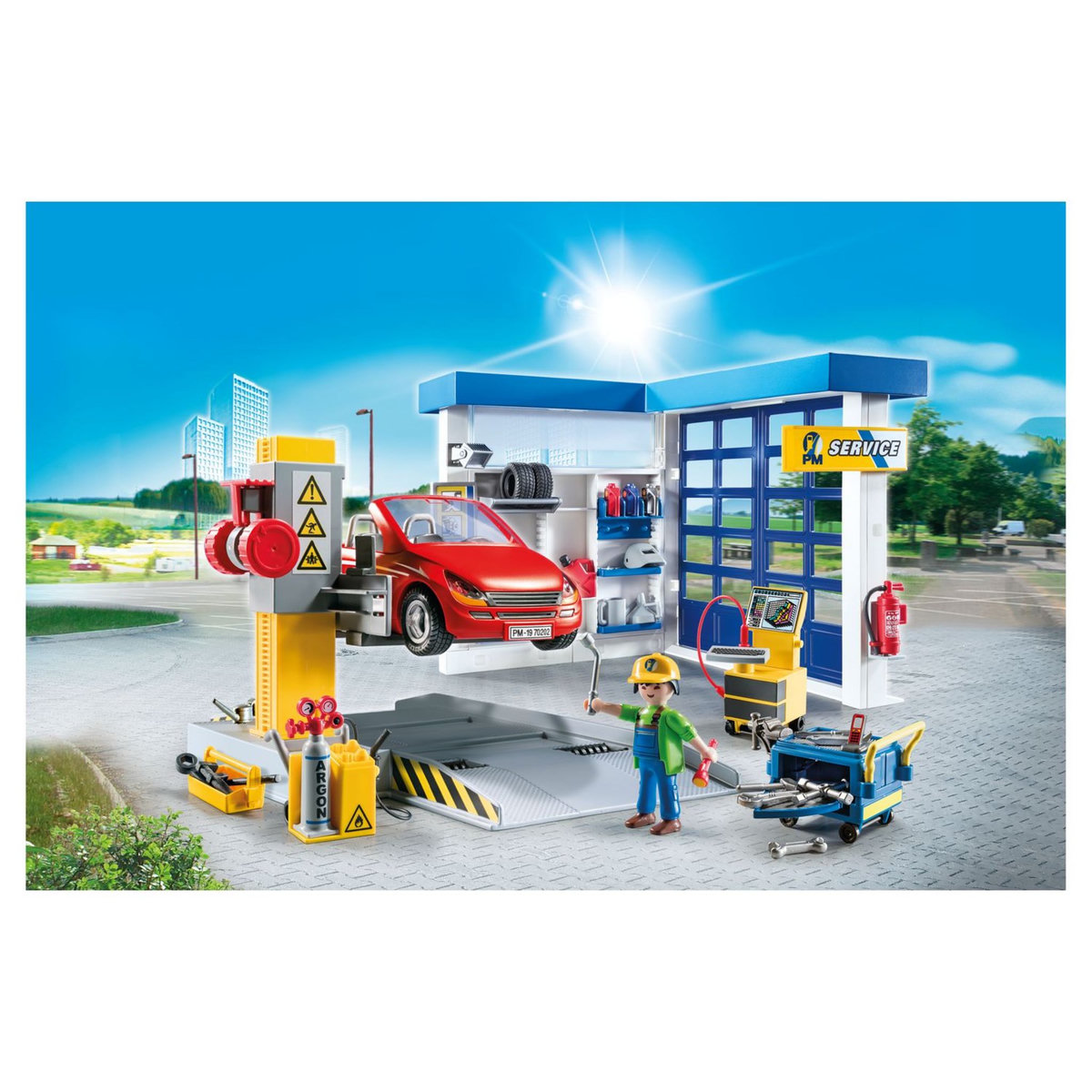 PLAYMOBIL 70202 - City Life - Garage automobile