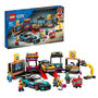 Voir la diapositive 2 : LEGO City 60389 Le garage de customisation, Jouet avec 2 Voitures, Atelier Automobile et 4 Minifigurines