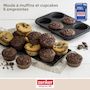 Voir la diapositive 2 : ZENKER Set pâtisserie avec moule à muffins 6 empreintes 28 cm, 2 bols à mixer, verre mesureur et spatule Zenker