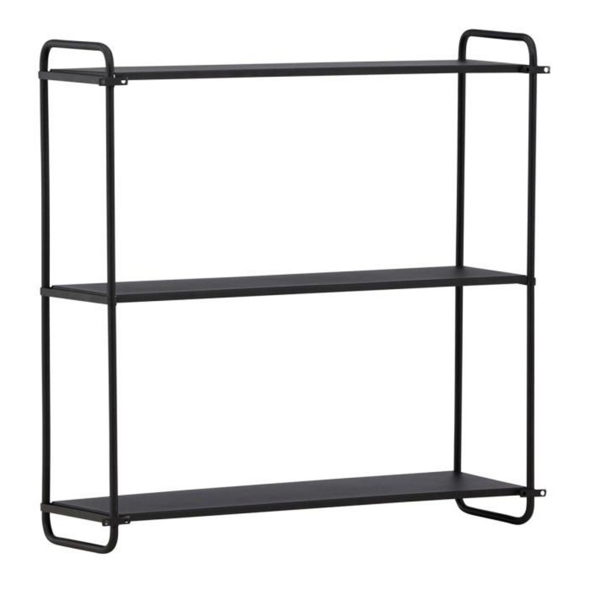 Paris Prix Étagère Murale en Métal  Lyon  62cm Noir