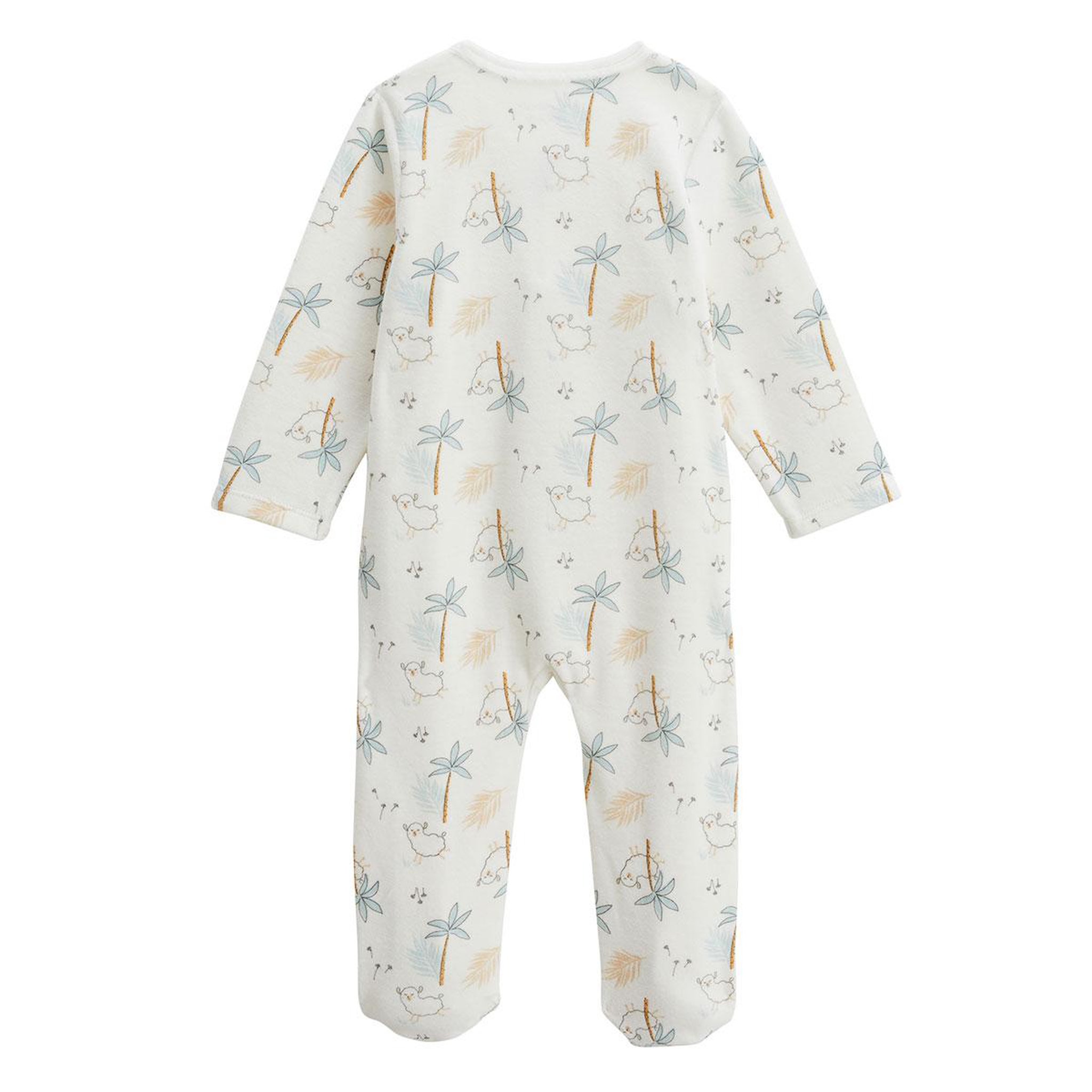 Voir la diapositive 5 : Petit Béguin Lot de 2 pyjamas bébé en velours noisette