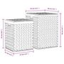 Voir la diapositive 6 : VIDAXL Paniers a linge 2 pcs hyacinthe d'eau