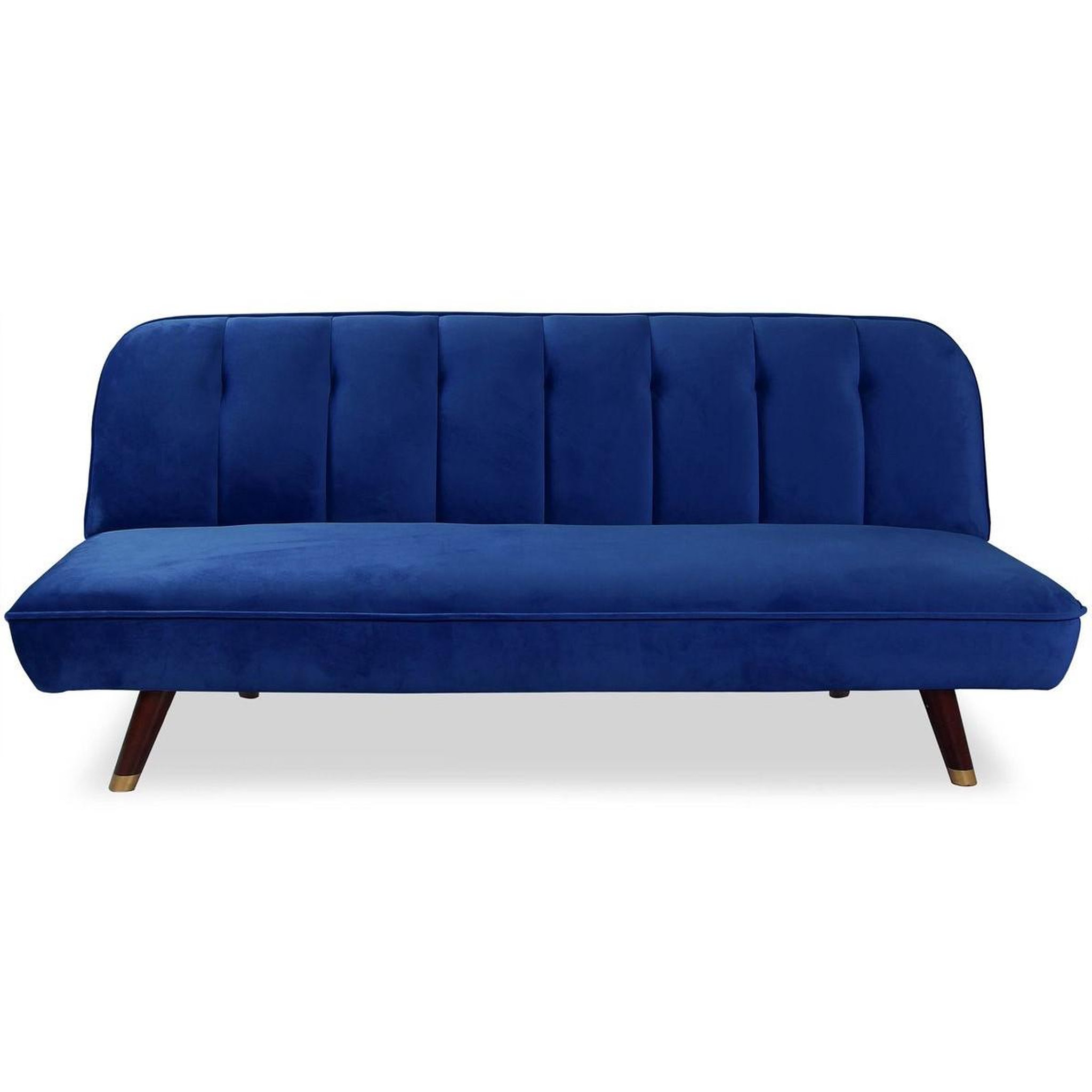 Voir la diapositive 2 : Paris Prix Canapé convertible en velours  seattle  180cm bleu