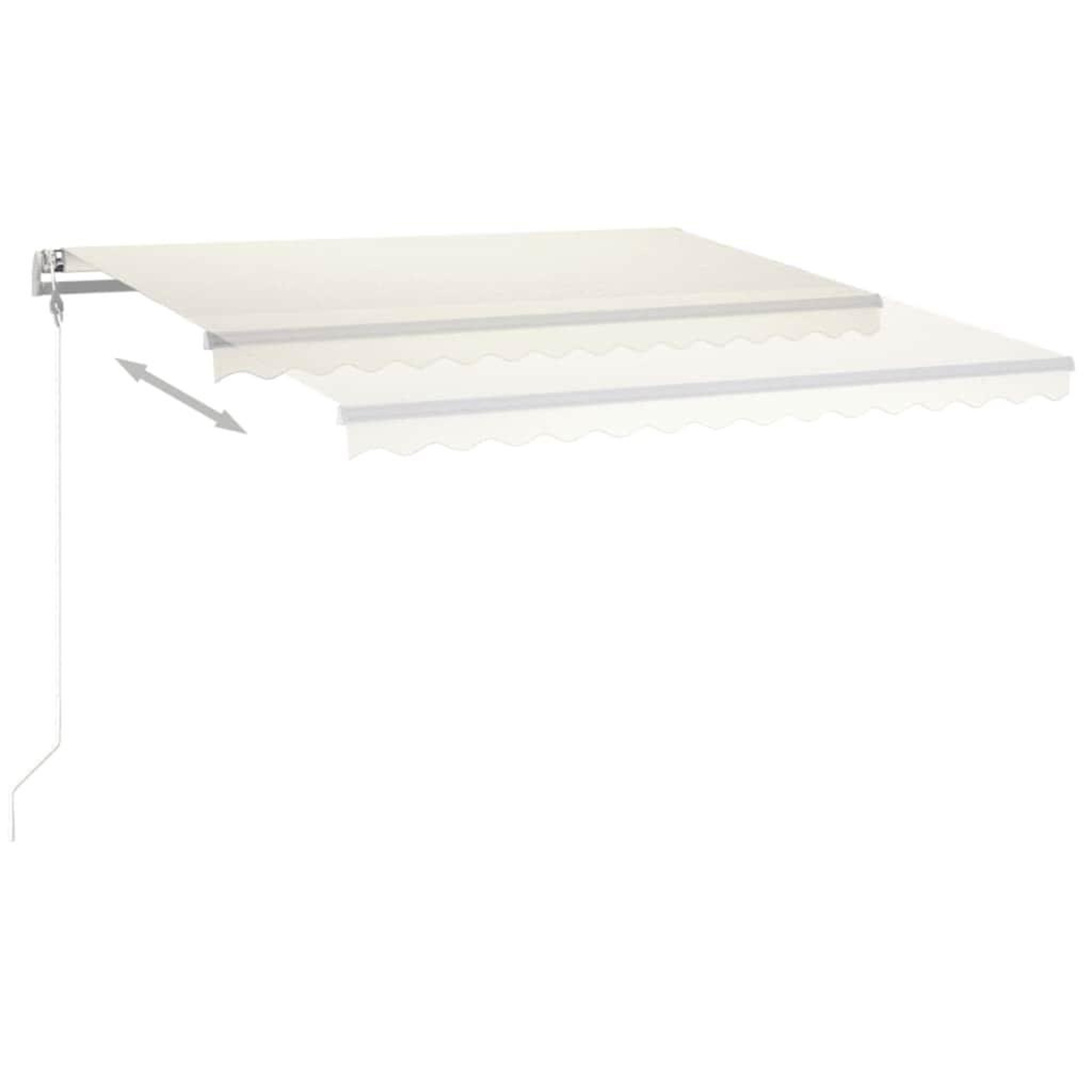 Voir la diapositive 4 : VIDAXL Auvent automatique avec capteur de vent et LED 400x300 cm Creme