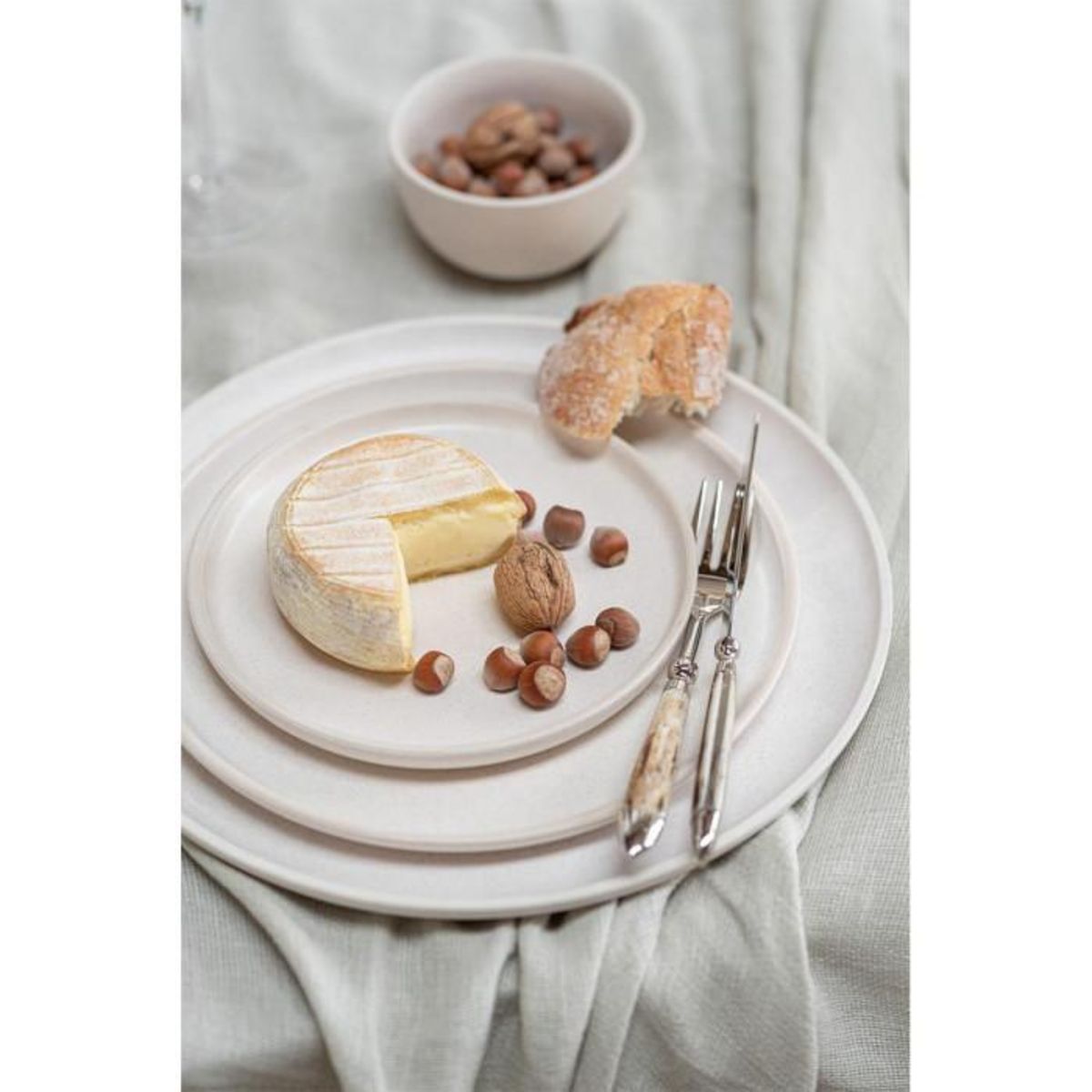 Paris Prix Assiette Plate en Céramique  Marie  33cm Crème