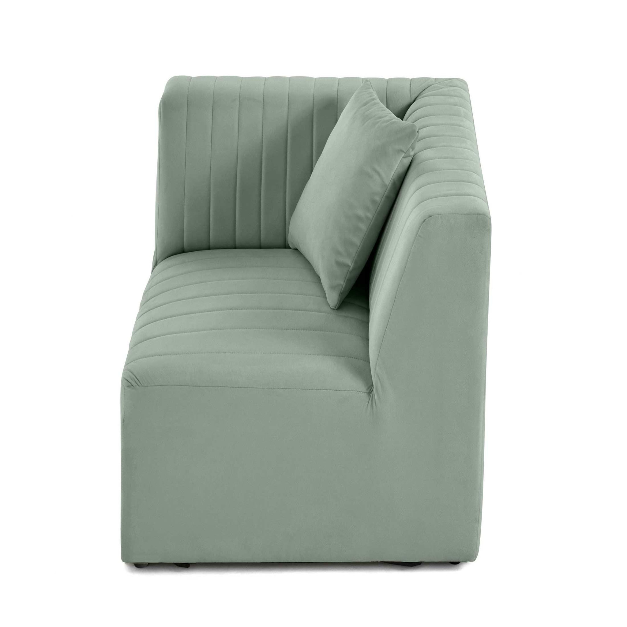 Voir la diapositive 6 : LISA DESIGN Nova - module d'assise d'angle réversible - en velours