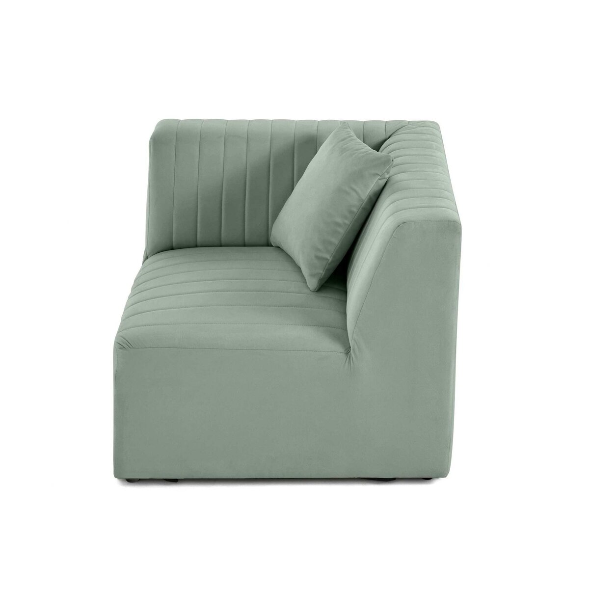 LISA DESIGN Nova - module d'assise d'angle réversible - en velours