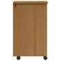 Voir la diapositive 5 : VIDAXL Armoire roulante avec tiroirs MOSS bois de pin marron miel