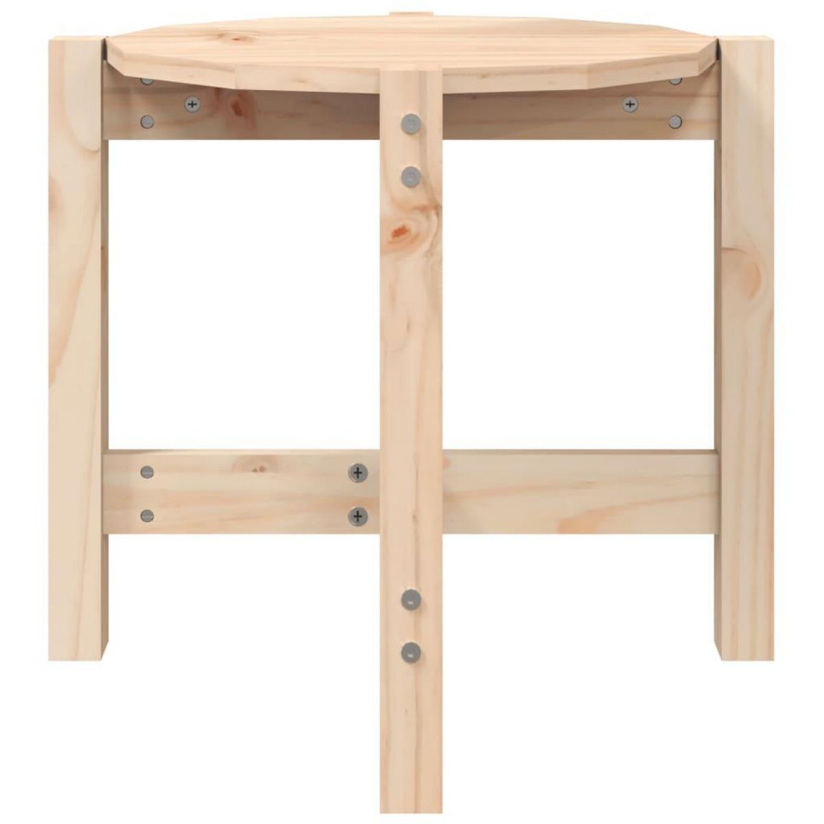 VIDAXL Table basse Ø 52,5x45 cm Bois massif de pin