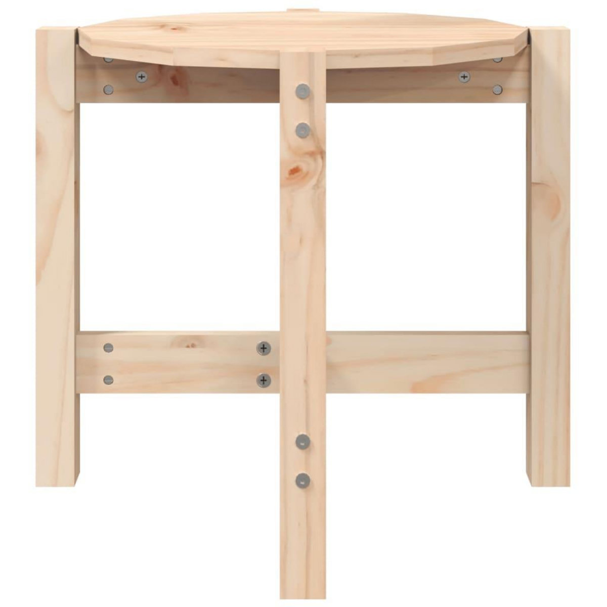 VIDAXL Table basse Ø 52,5x45 cm Bois massif de pin