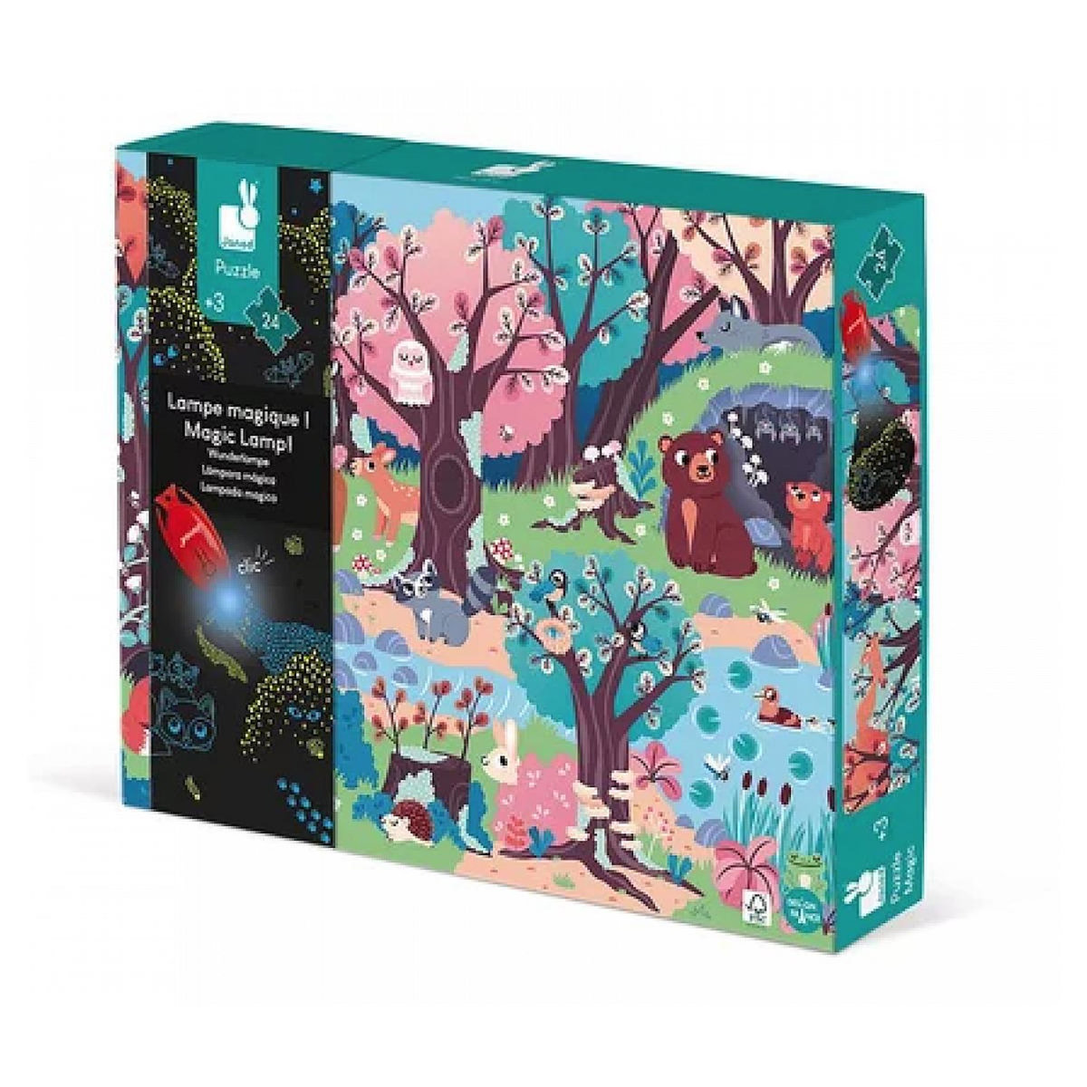 Juratoys-Janod - puzzle magique Animaux nocturne