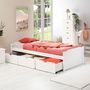 Voir la diapositive 2 : IDIMEX Lit fonctionnel MIA 90 x 190 cm, en pin massif