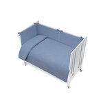 INTERBABY Parure de lit 2 Pcs. Mod. Puntos Bleu Foncé