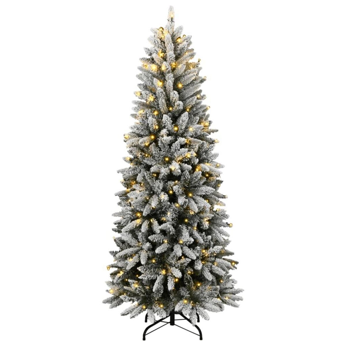 VIDAXL Sapin de Noël artificiel 150 LED et neige floquee 150 cm