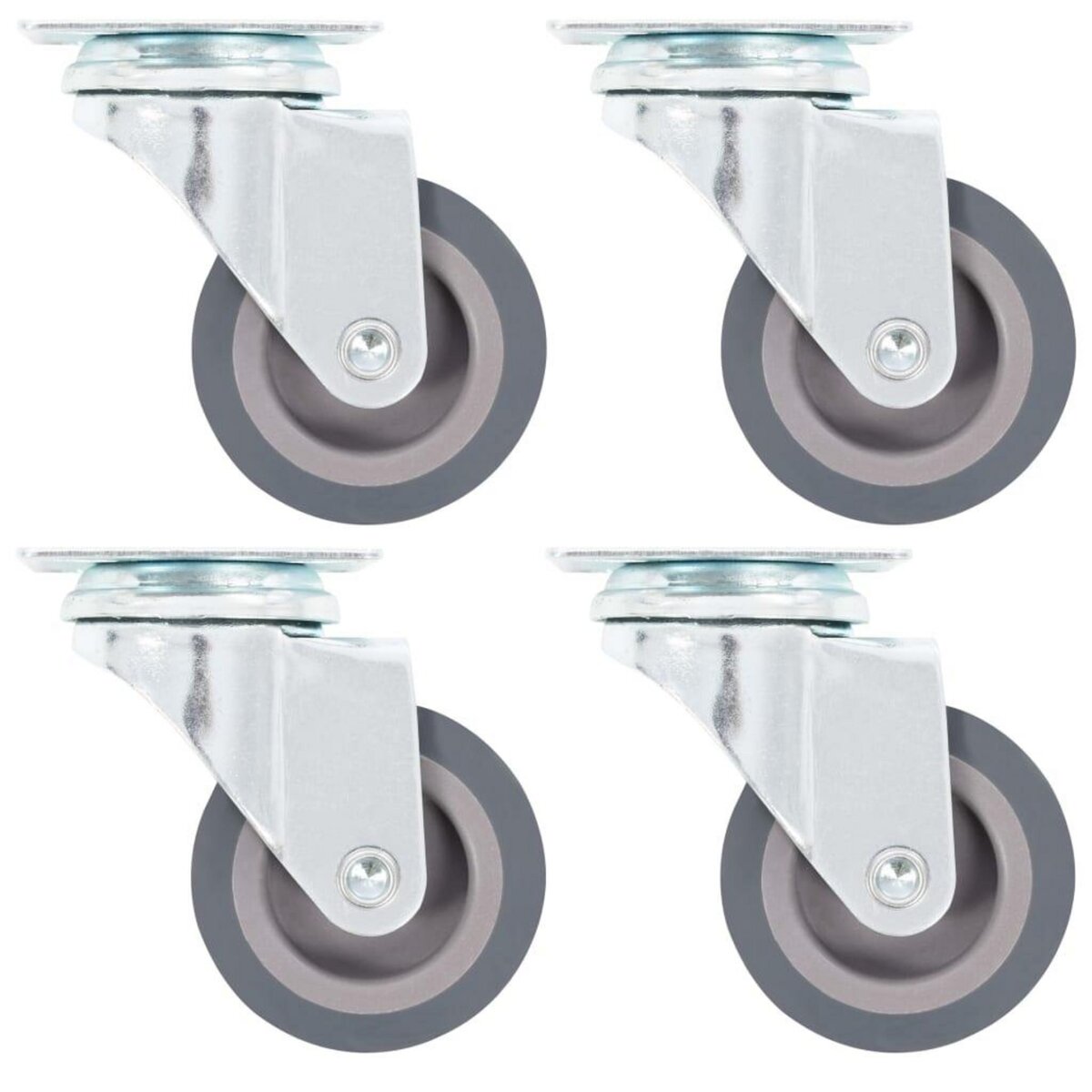 VIDAXL Roulettes pivotantes 4 pcs 50 mm
