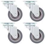VIDAXL Roulettes pivotantes 4 pcs 50 mm