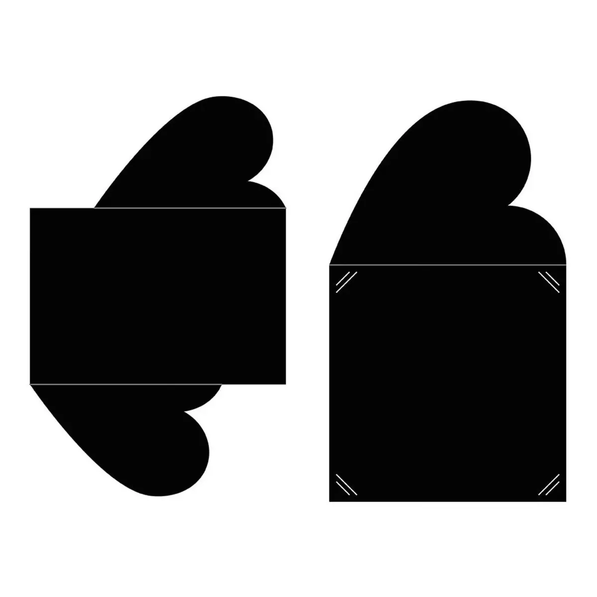 Artemio 2 matrices de découpe universelles - carré & rectangle coeur