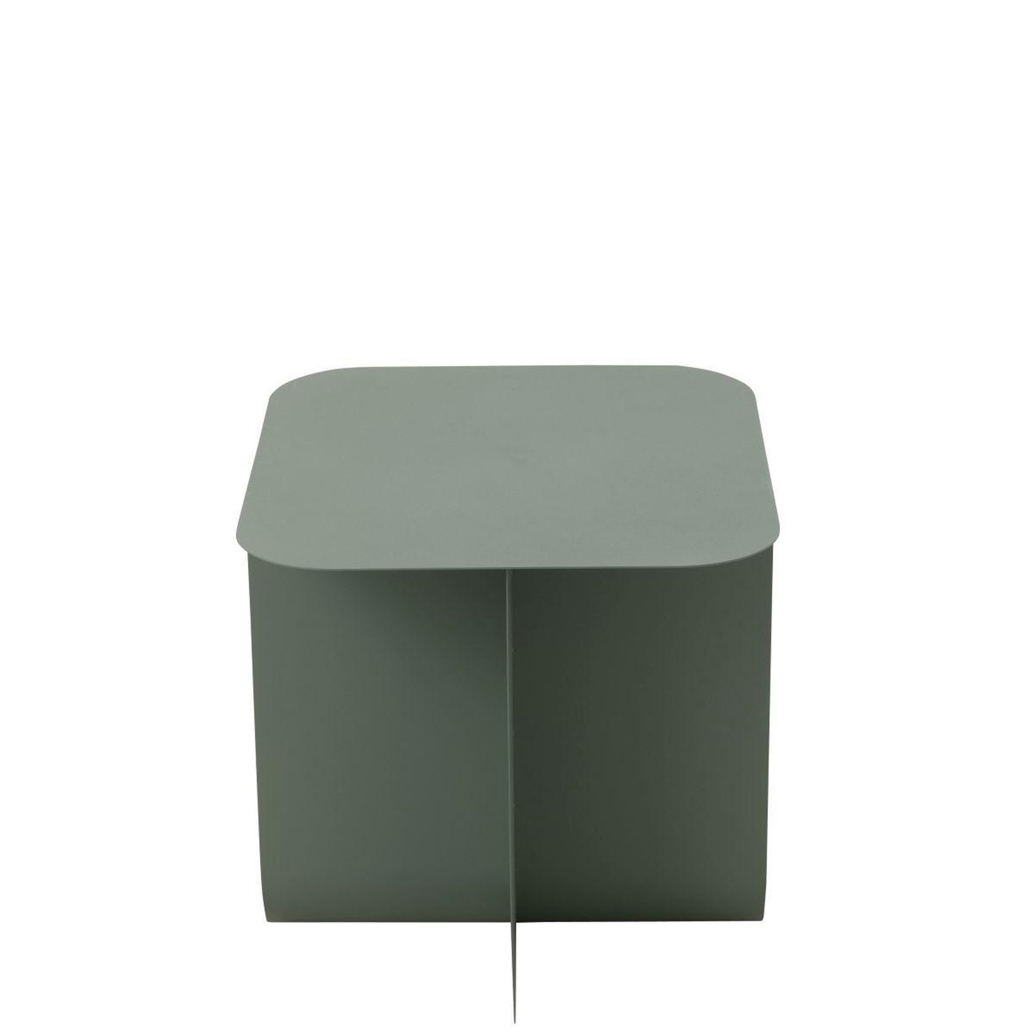 Voir la diapositive 3 : J-LINE Table d'appoint carrée en métal  reva  39cm vert
