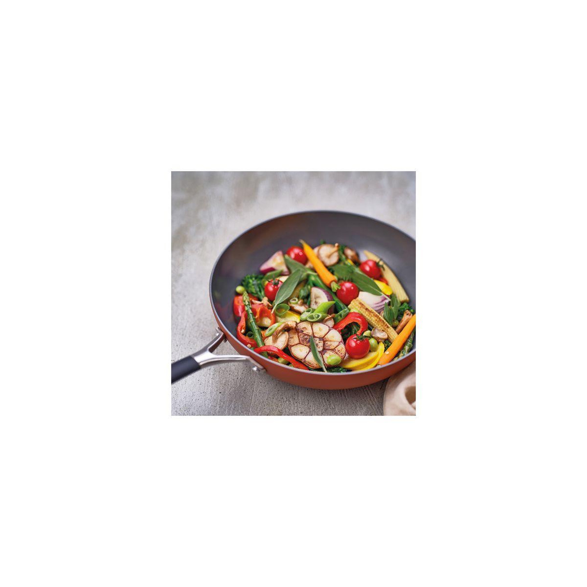 Voir la diapositive 2 : cosy&trendy Wok Cerapro 28 cm Terracotta