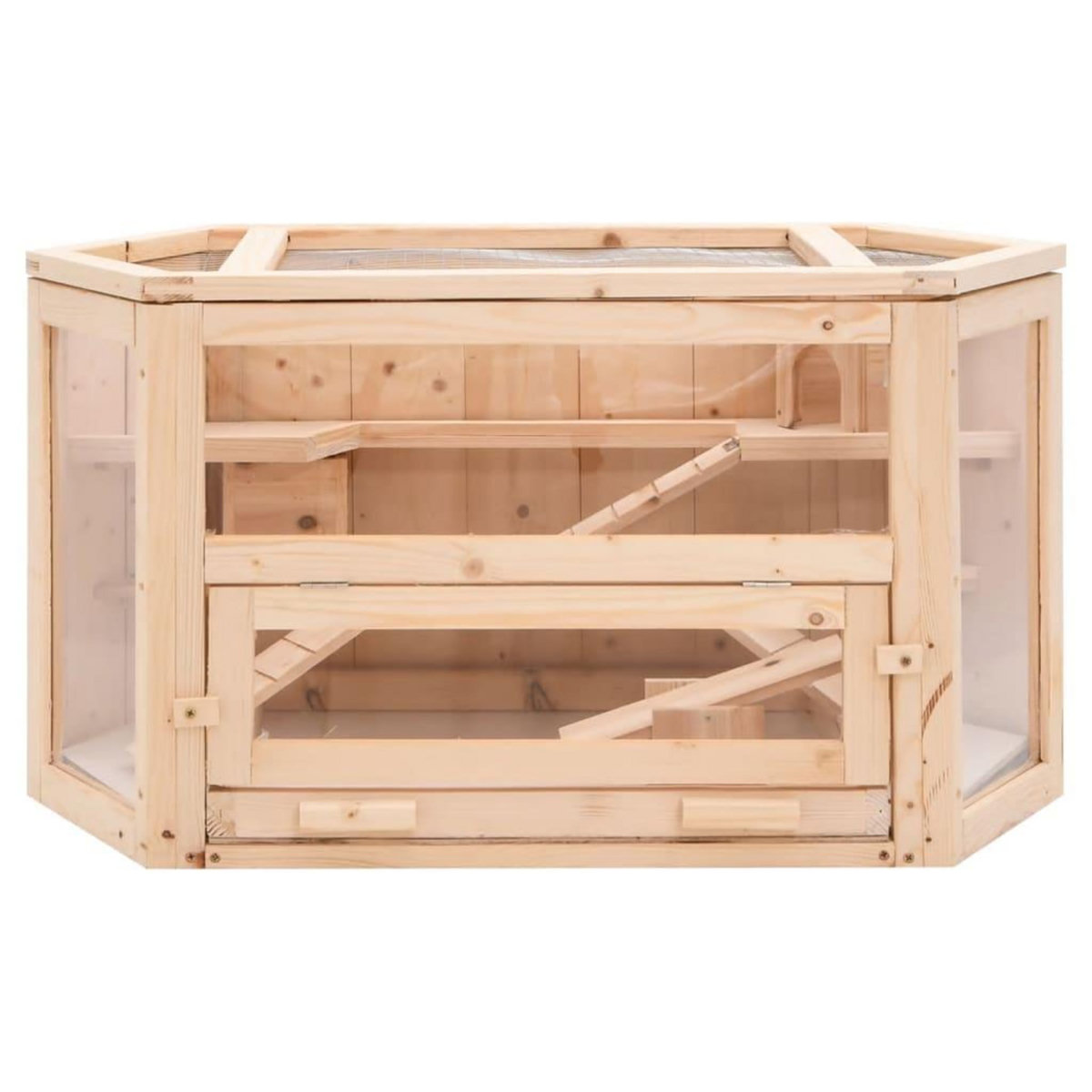 VIDAXL Cage a hamster 80x40x43 cm bois massif de sapin