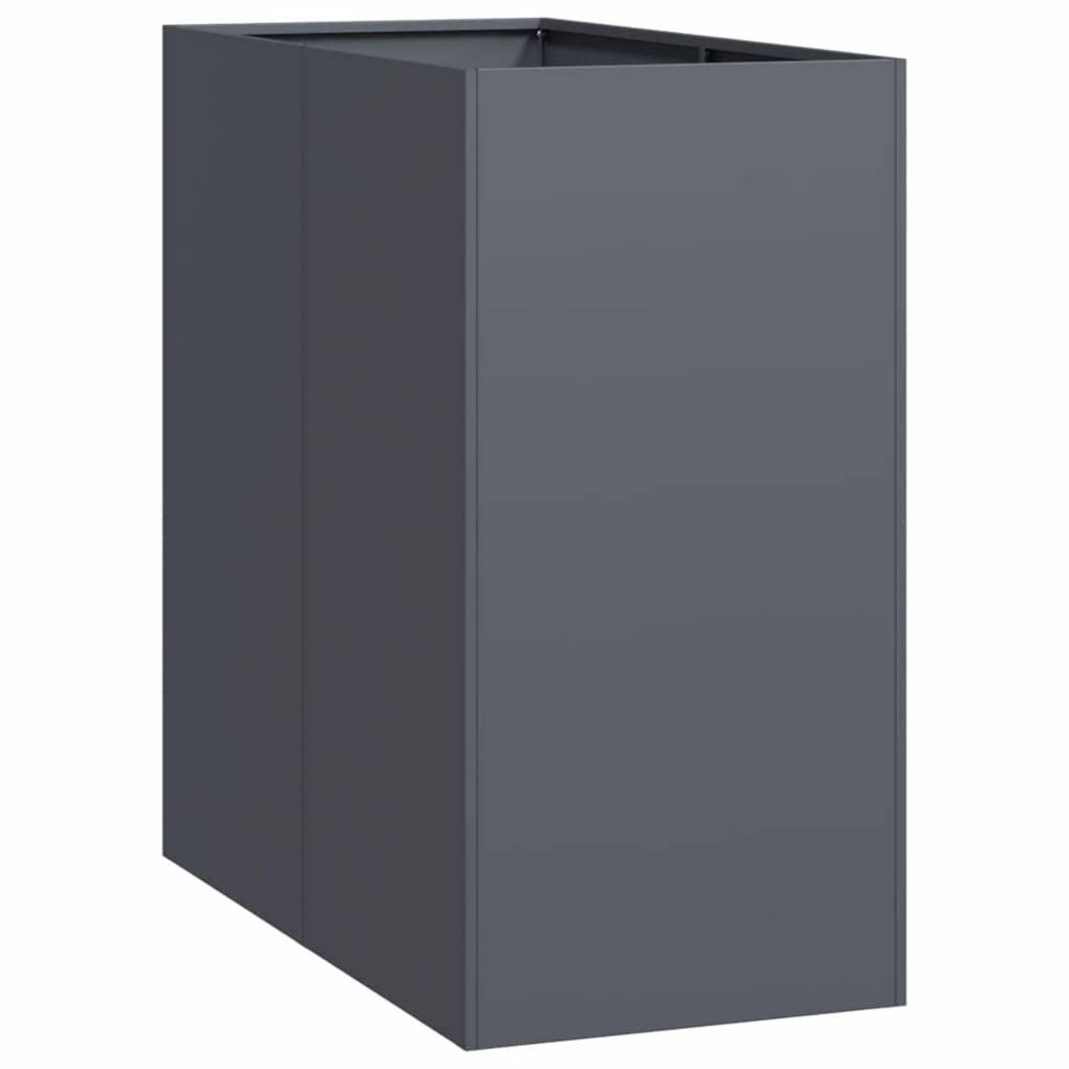 VIDAXL Jardiniere anthracite 40x80x80 cm acier