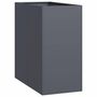Voir la diapositive 2 : VIDAXL Jardiniere anthracite 40x80x80 cm acier