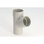 GIRPI Culotte 67.3° pvc gris GIRPI, Dév.33 cm Diam.100 mm