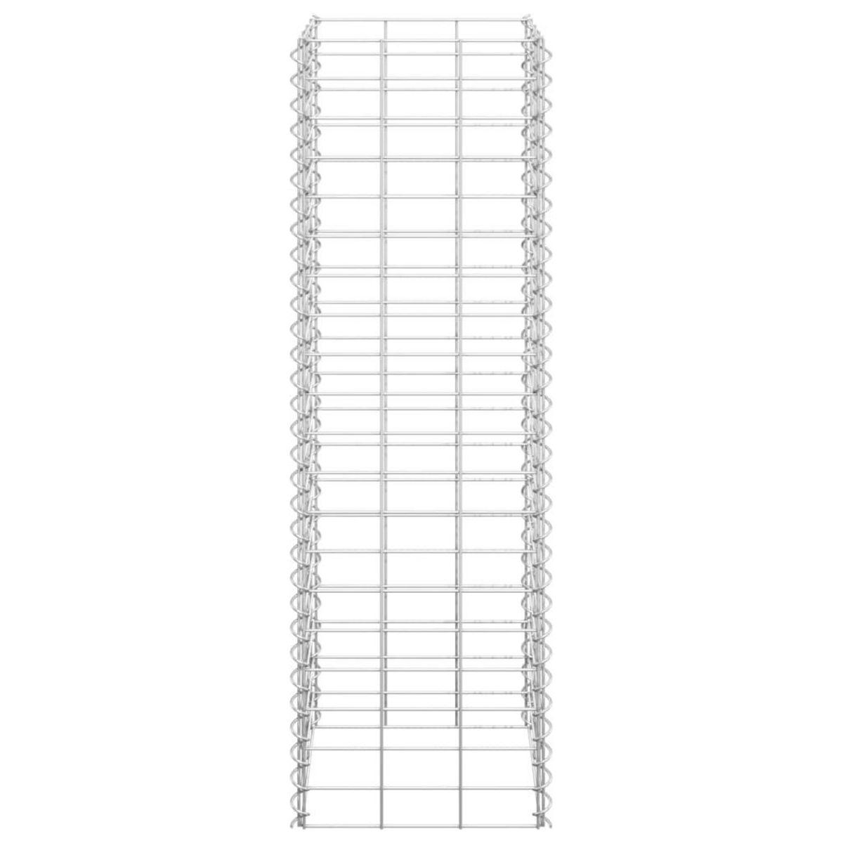 VIDAXL Lits sureleves en gabion 3 pcs 30x30x100 cm Fer