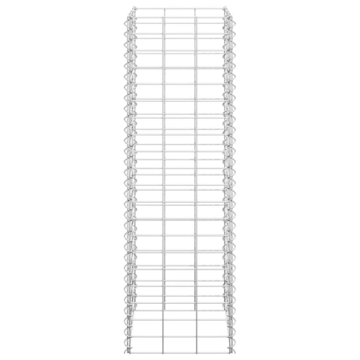 VIDAXL Lits sureleves en gabion 3 pcs 30x30x100 cm Fer