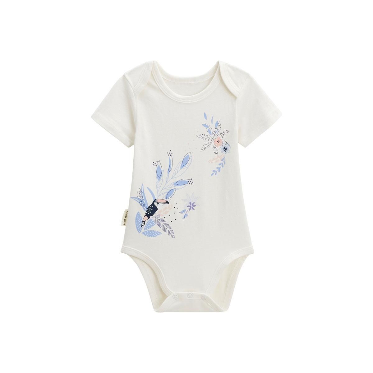 Petit Béguin Lot de 2 bodies bébé manches courtes Bella Chica