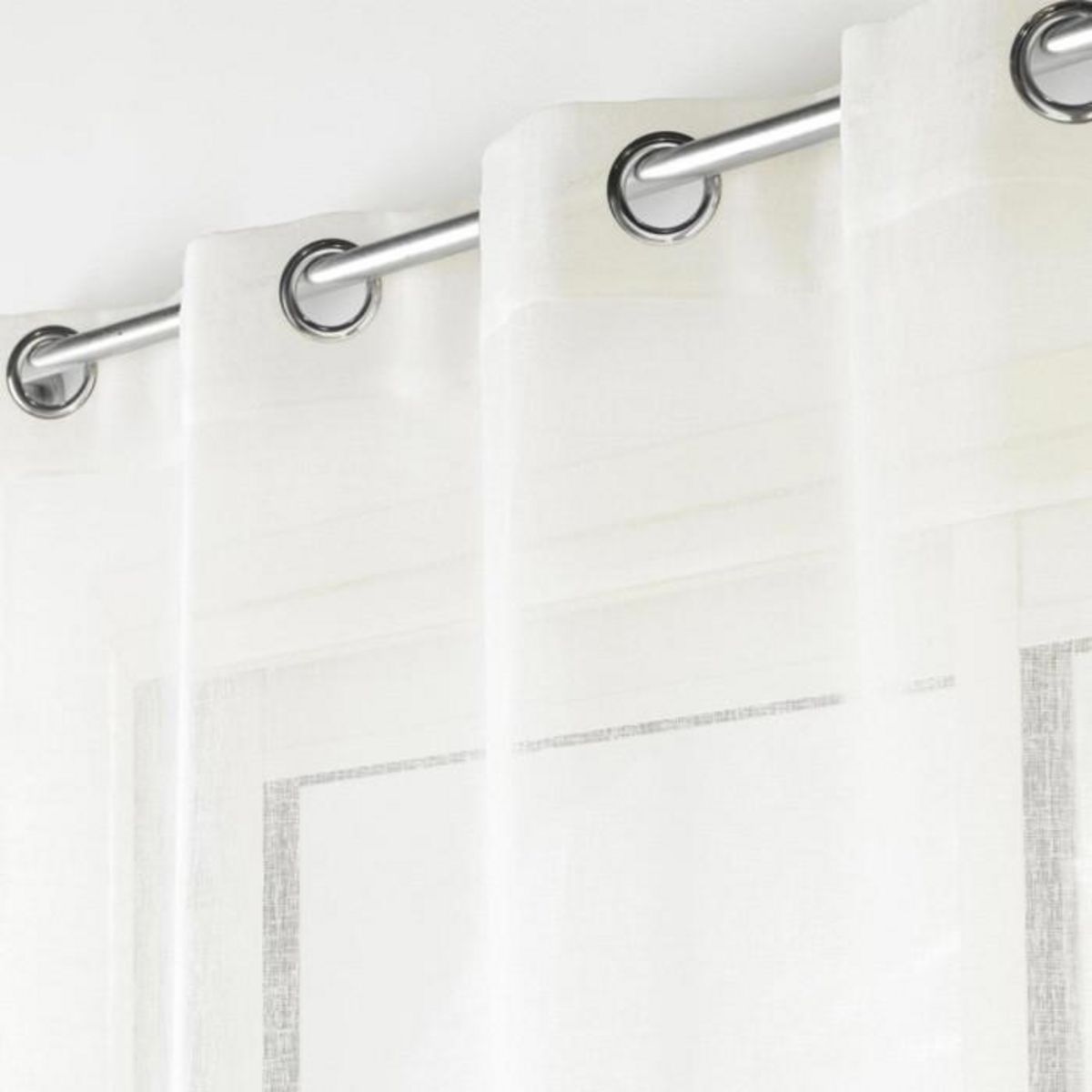 Paris Prix Rideau Voilage à Œillets  Carlin  140x180cm Naturel