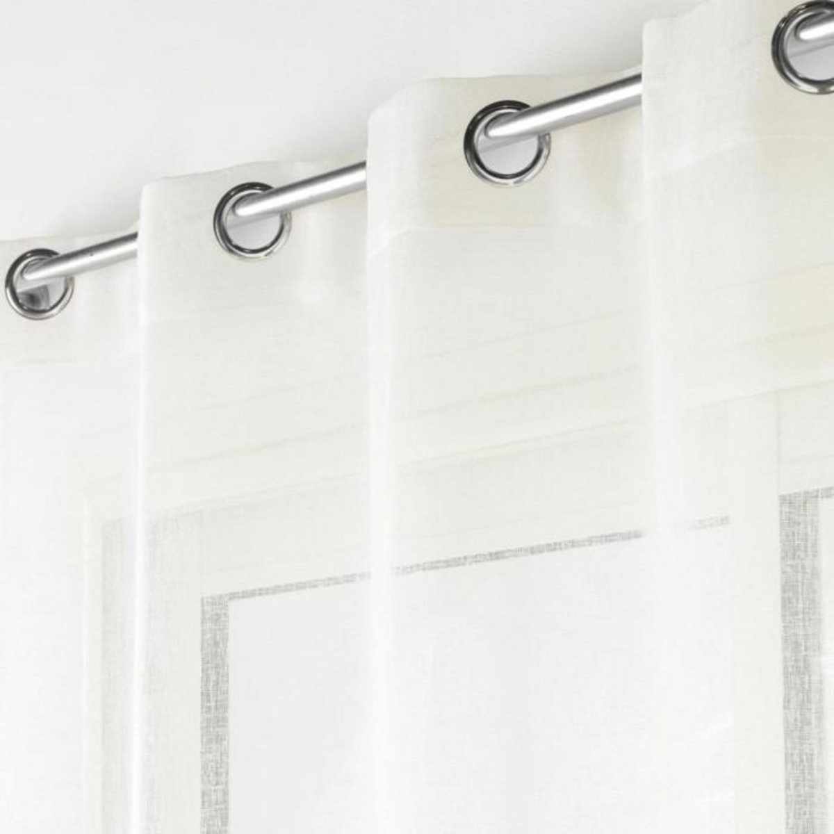 Paris Prix Rideau Voilage à Œillets  Carlin  140x180cm Naturel