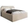 Voir la diapositive 1 : BEST MOBILIER Orane - lit coffre - 160x200 cm - en tissu bouclette